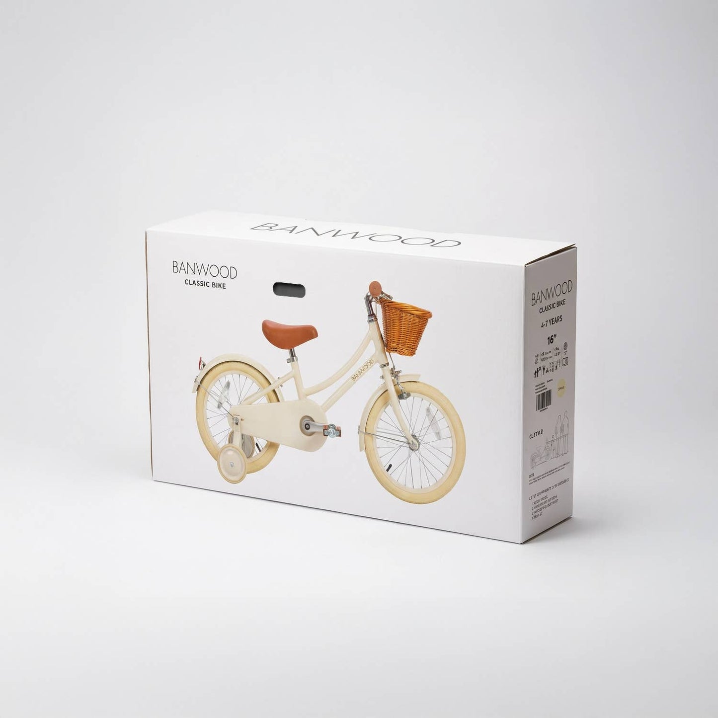 BANWOOD 16" CLASSIC BIKE VINTAGE - WHITE