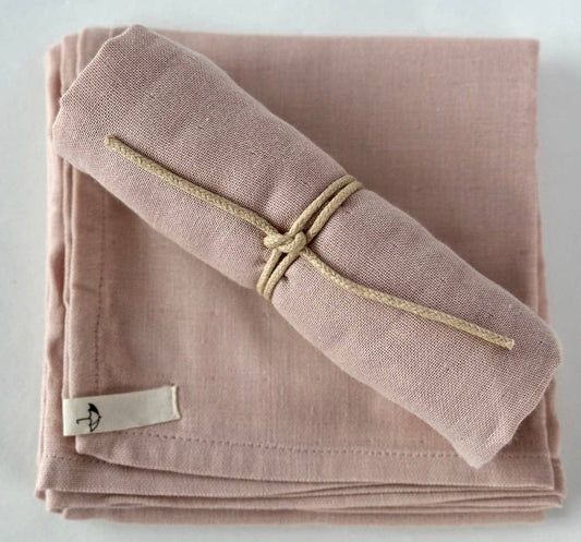 Muslin Cloth - Misty Rose - 100% Organic Cotton