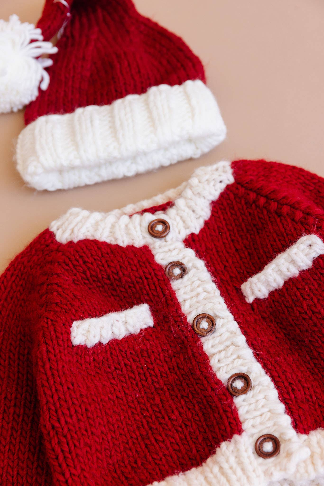 Coco Cardigan Baby Kid Sweater Santa Christmas Holiday Love: Red / S 12-24m