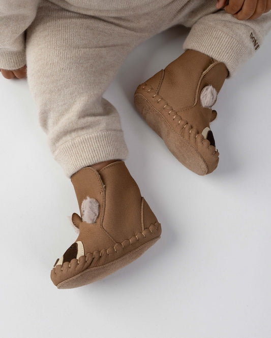 Kapi Exclusive Booties | Raccoon | Truffle Nubuck - Truffle Nubuck