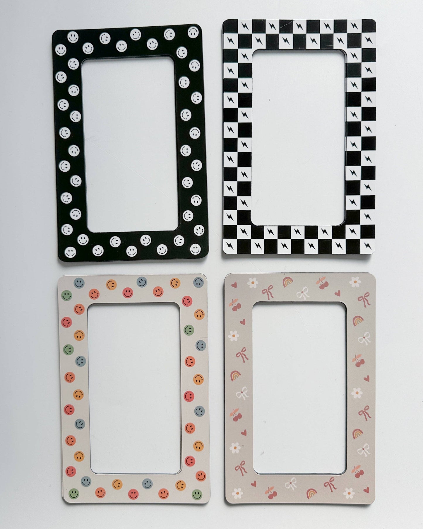 Magnetic Photo Frames (2-Pack): Rainbow Smileys