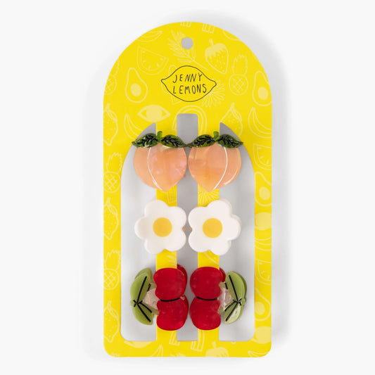 PREORDER: Micro Summer Orchard Hair Claw Clip Set