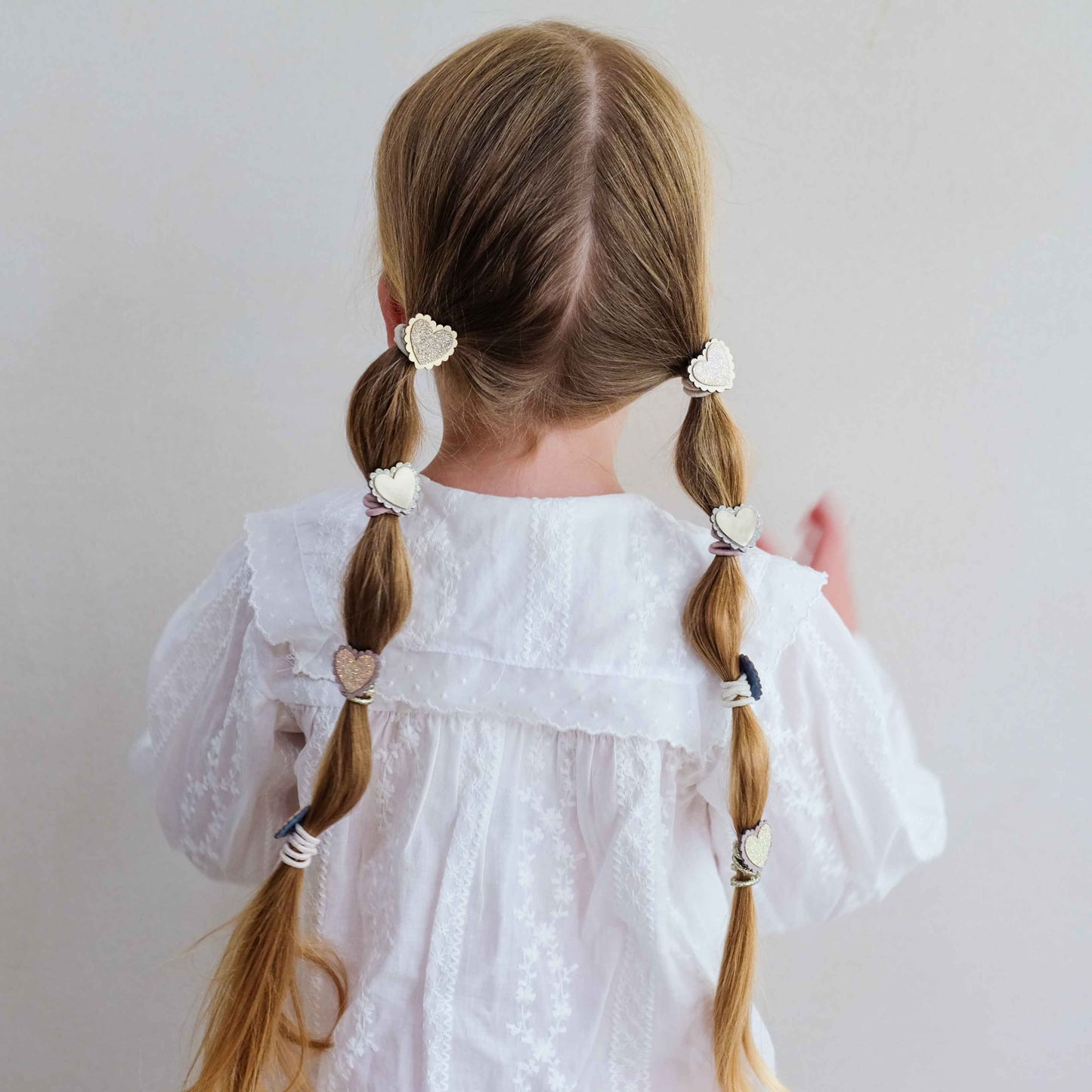 Scalloped Heart Hair Ties