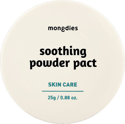 Mongdies Soothing Powder Pact 25g | Talc-Free Cooling Powder for Baby | EWG Green