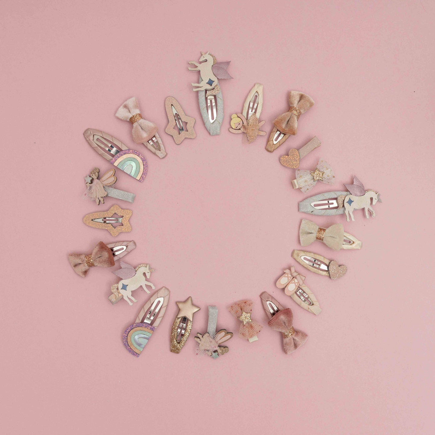 Unicorn And Rainbow Hair Clips