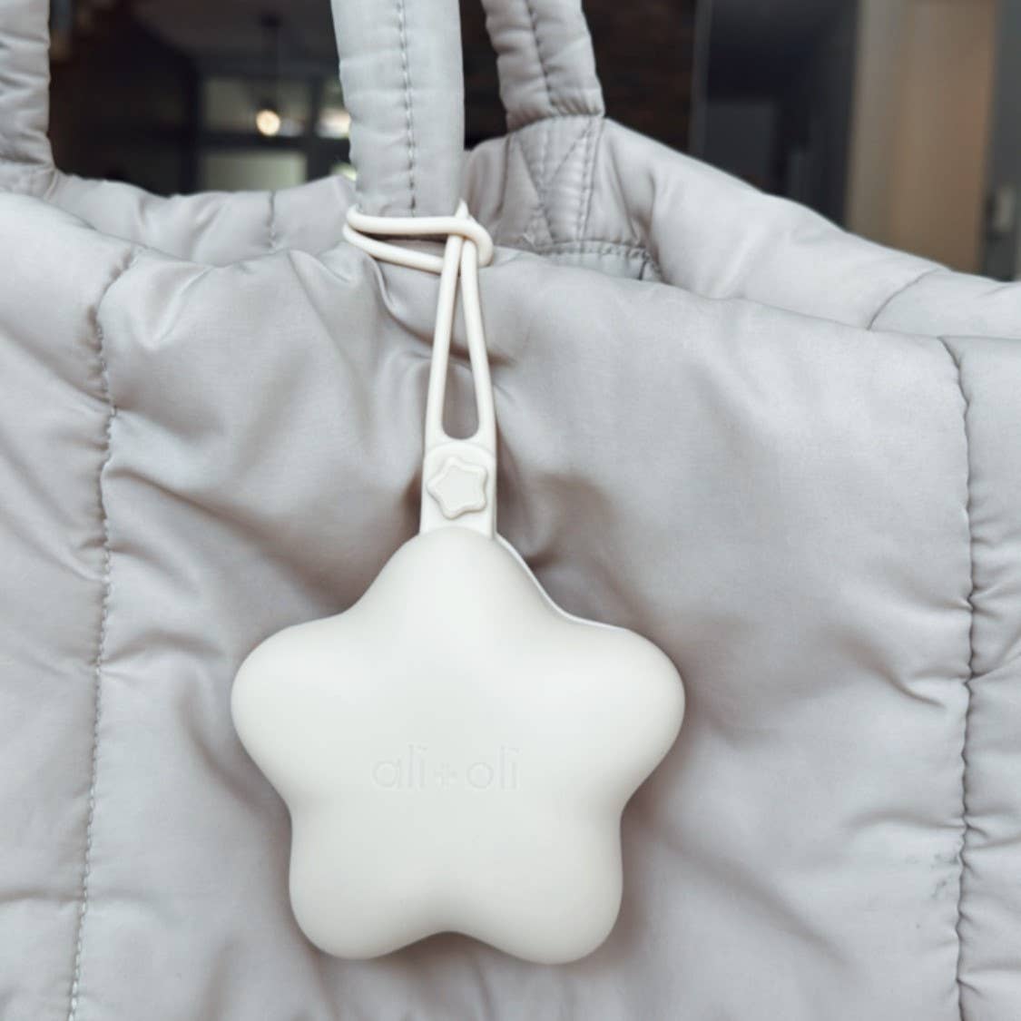 Ali+Oli Silicone Pacifier Case 2-pack Star (Blush & Sand)