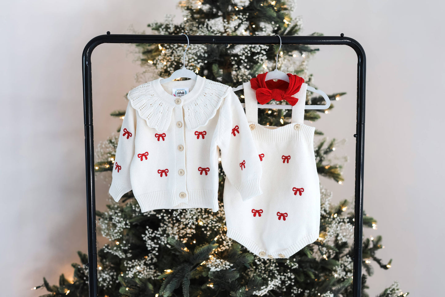 Red Bow Romper: 6-12M