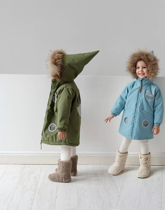 Starry Eyes Kids Winter Boot (Creamy Bear)