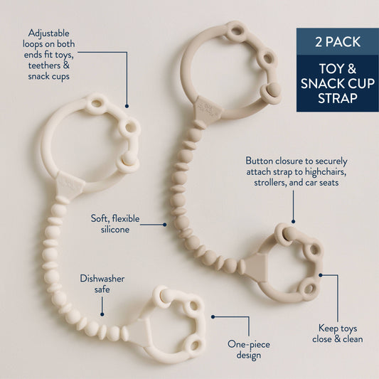 Itzy Strap™ Toy & Snack Cup Strap Pack