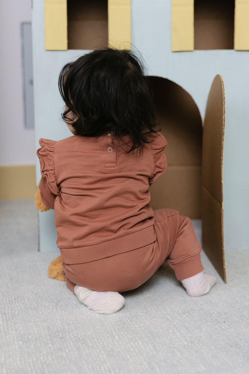 French Terry Baby Sweatshirt - Clay