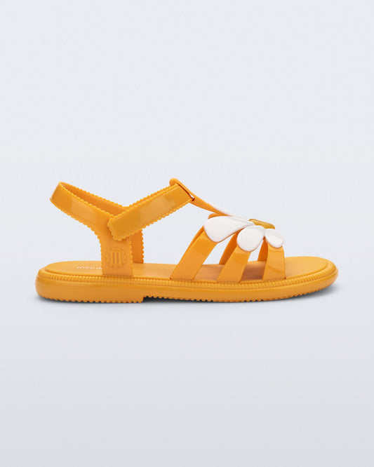 Mini Melissa Hip Bloomy Kids Sandals: Orange