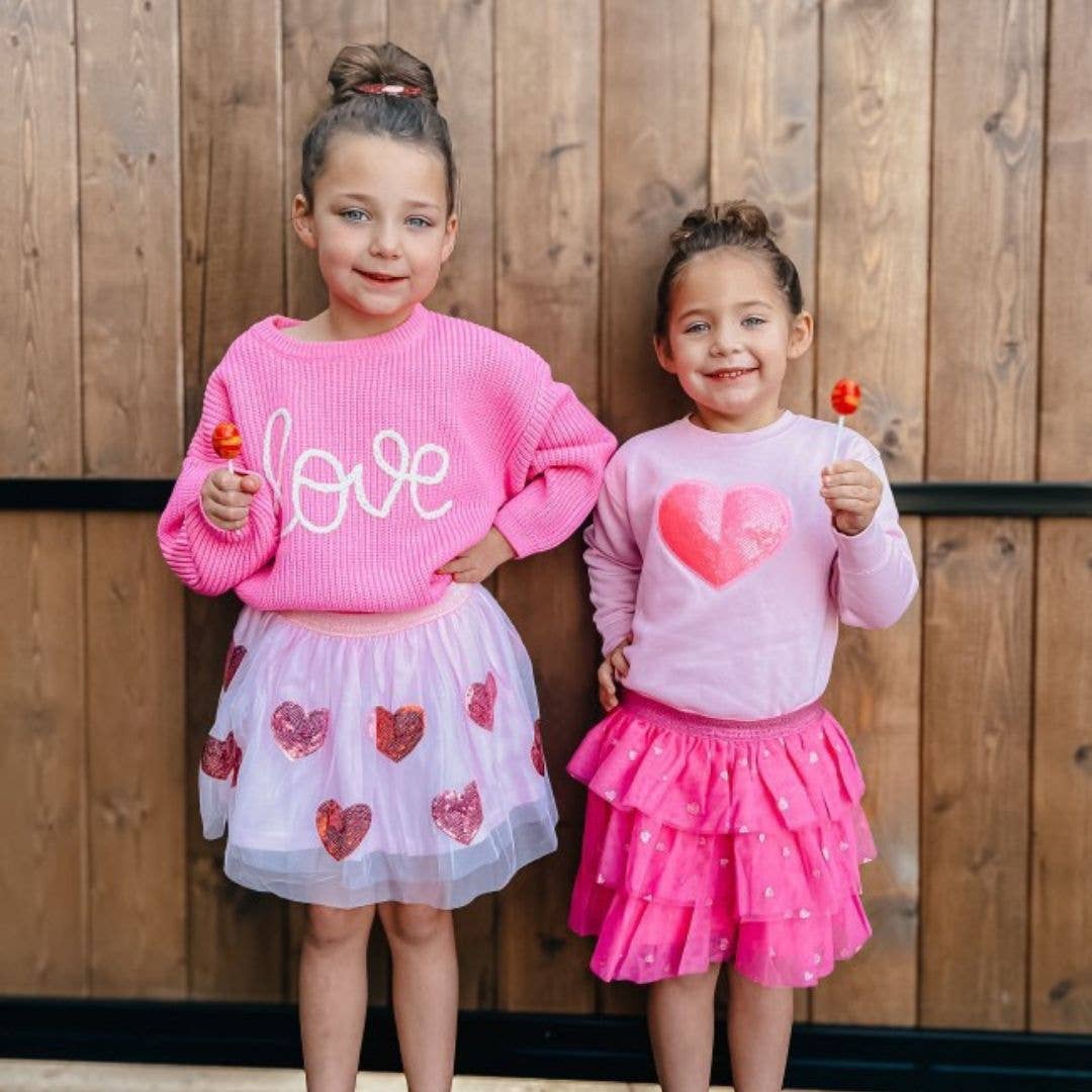 Sequin Heart Tutu - Girls Clothes: 2-4Y