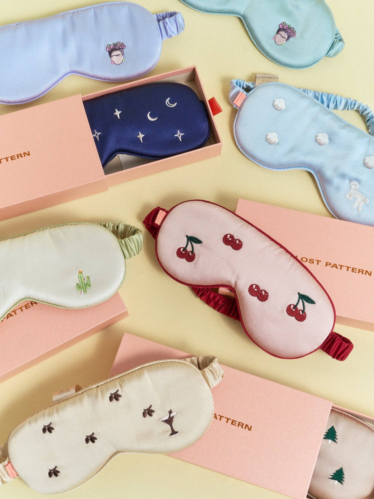 "Moonlit Stars" Silk Sleep Eye Mask - Navy