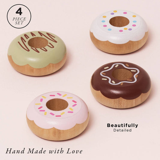 Wooden Donut Play Food Set