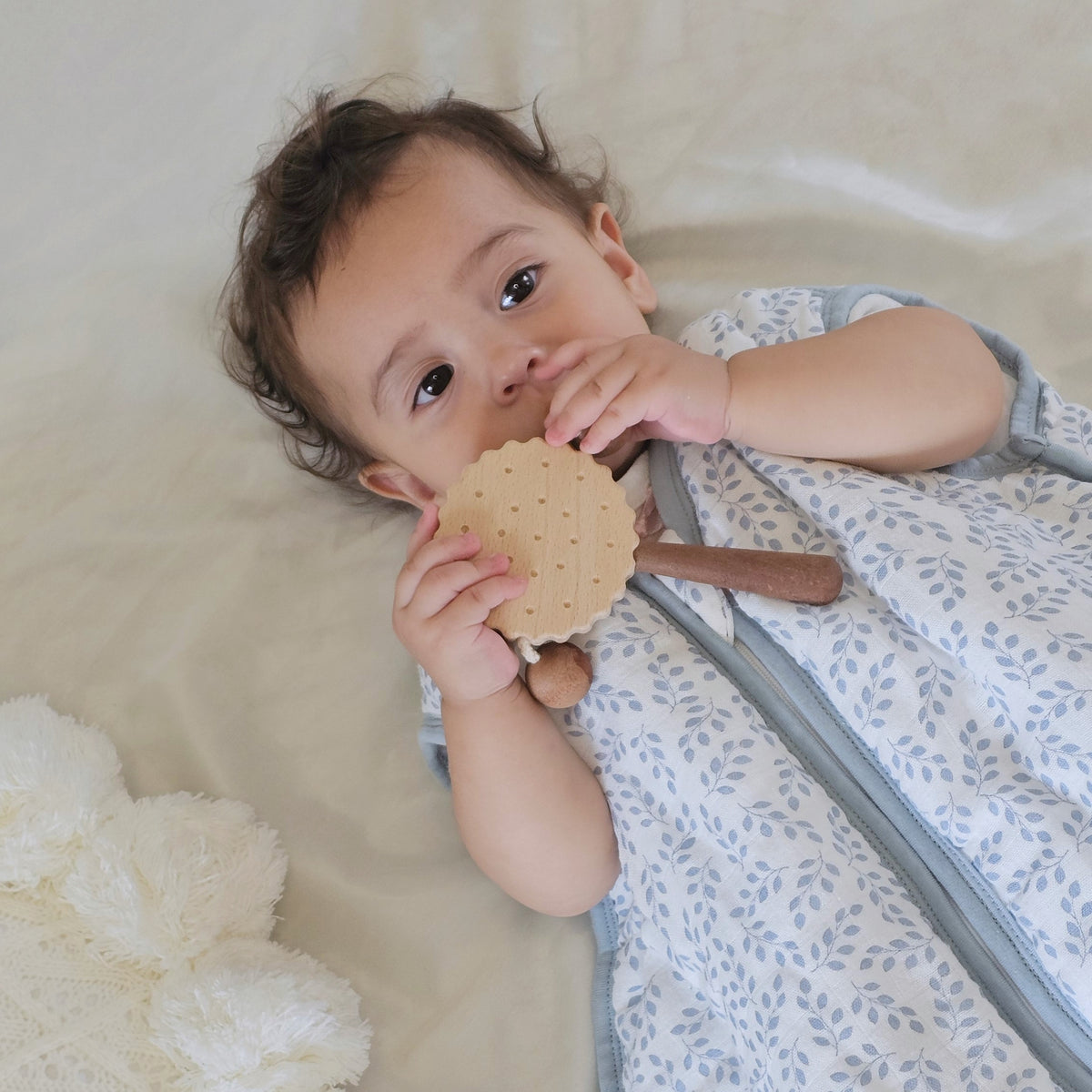 Coco Cuddle Bamboo Baby Sleep Sack 0.5 TOG, Meadow Bunny