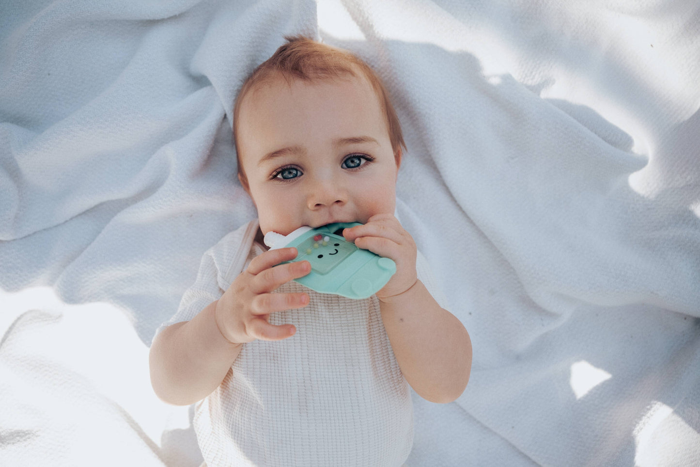 Sweetie Shake Plus™ Rattle & Teether - Tucker the Tumbler