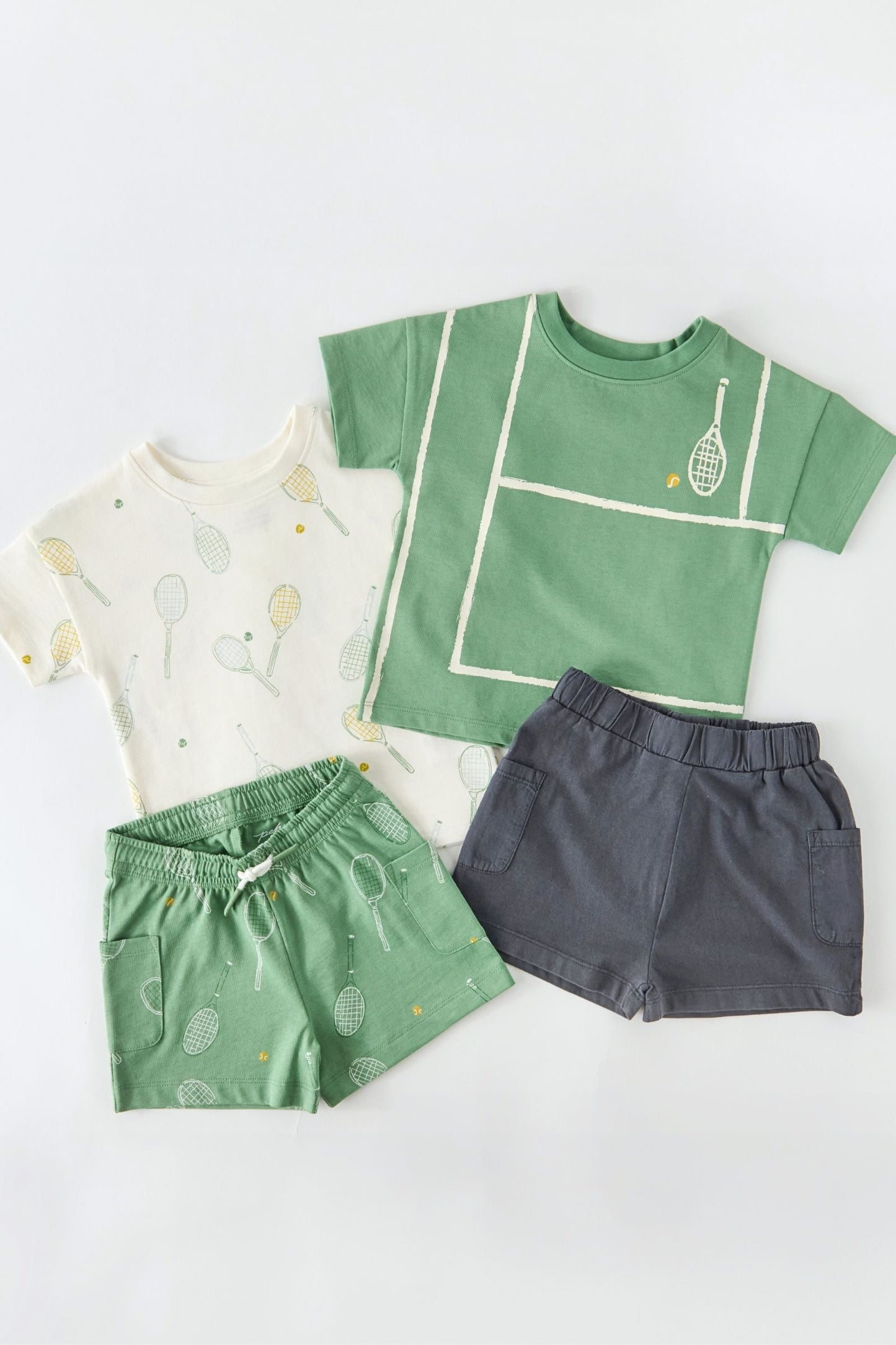 Tennis Toddler Short - Doubles Green