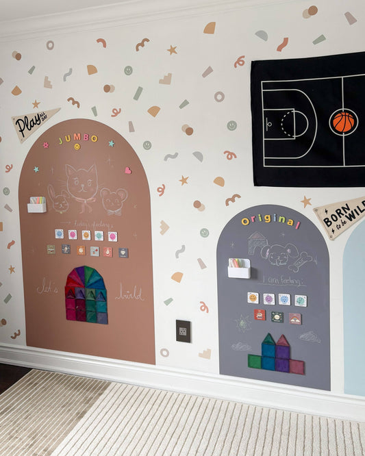 JUMBO Magic Playwall - Arch Magnetic Wall Decal for Kids: Blush