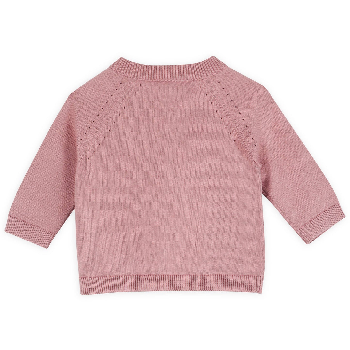 Giraffe Elephant Baby Cardigan Sweater (Organic) - 2 Colors: Cafe Latte / 12-18m