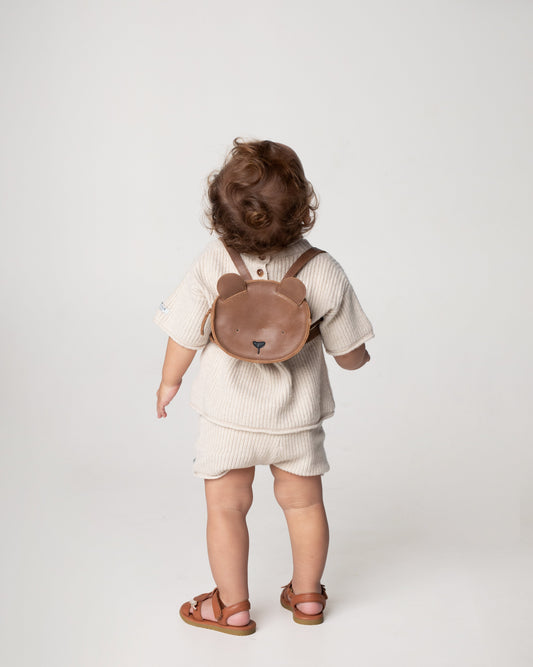 Kapi Classic Backpack | Bear | Cognac Classic Leather - Cognac Classic Leather