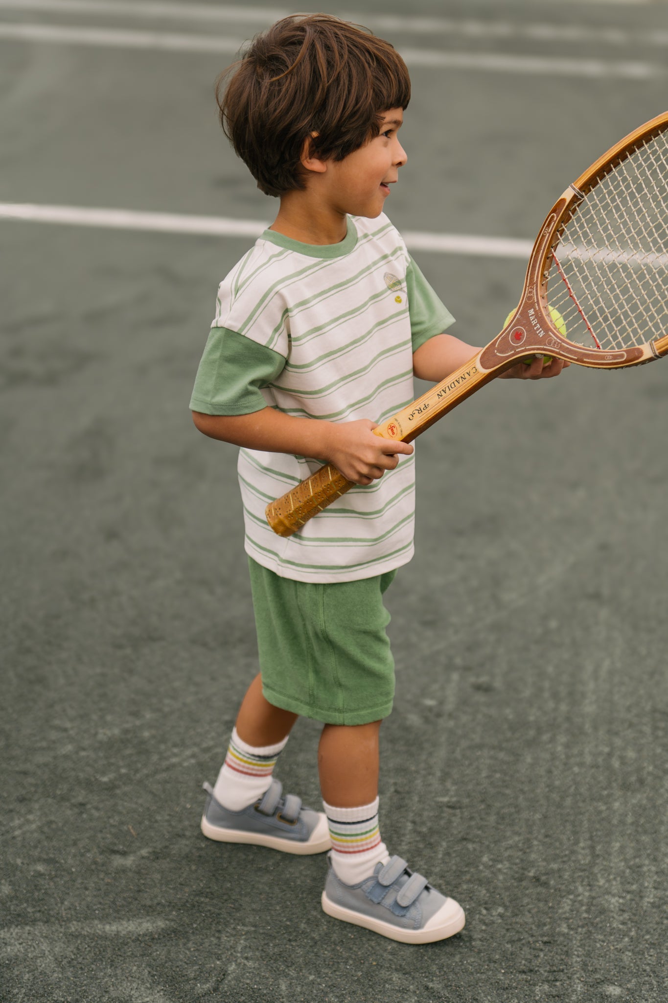 Tennis Dropped Shoulder T-Shirt - Court Side