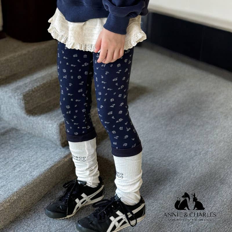 Annie & Charles® Leggings FLOWERS, organic cotton