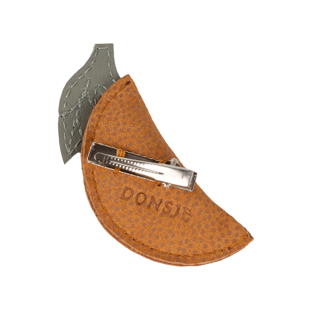 Nanoe Fruit Hairclip | Arancia | Maple Dotted Nubuck