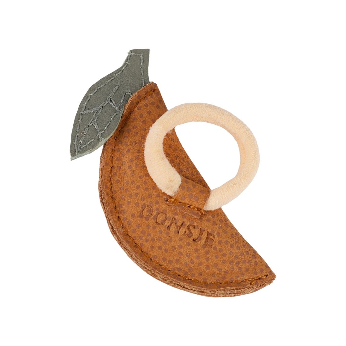 Nanoe Fruit Hair Tie | Arancia | Maple Dotted Nubuck