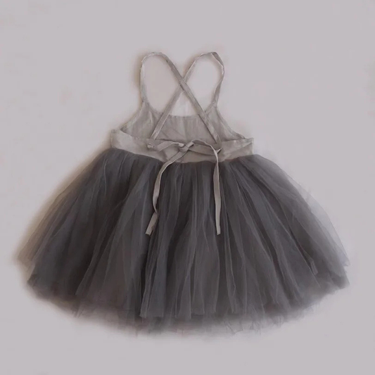 Annie & Charles® organic linen tulle dress: Greenery