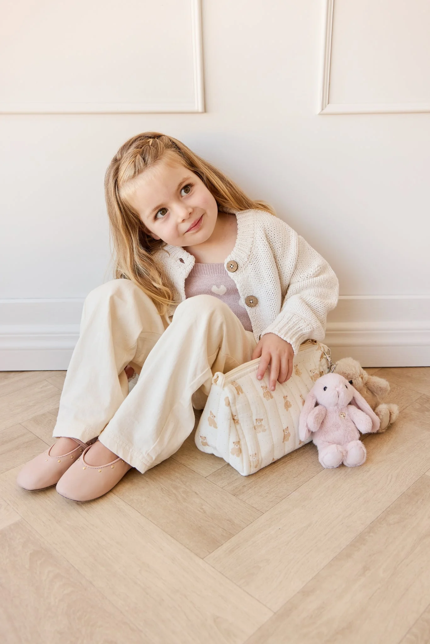 Keyring - Penelope the bunny - Blossom - Snuggle Bunnies