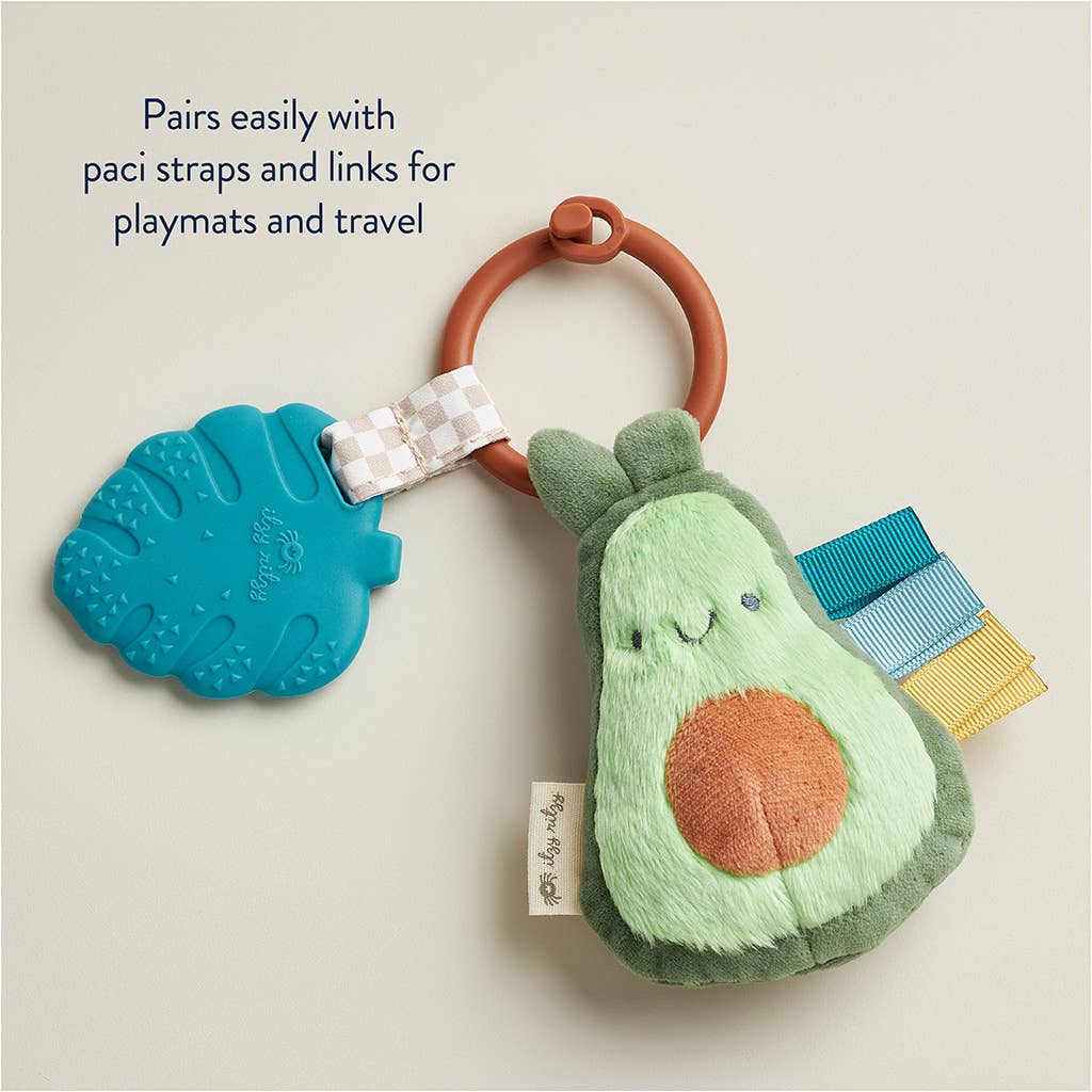 Itzy Pal™ Plush + Teether: NEW Mushroom
