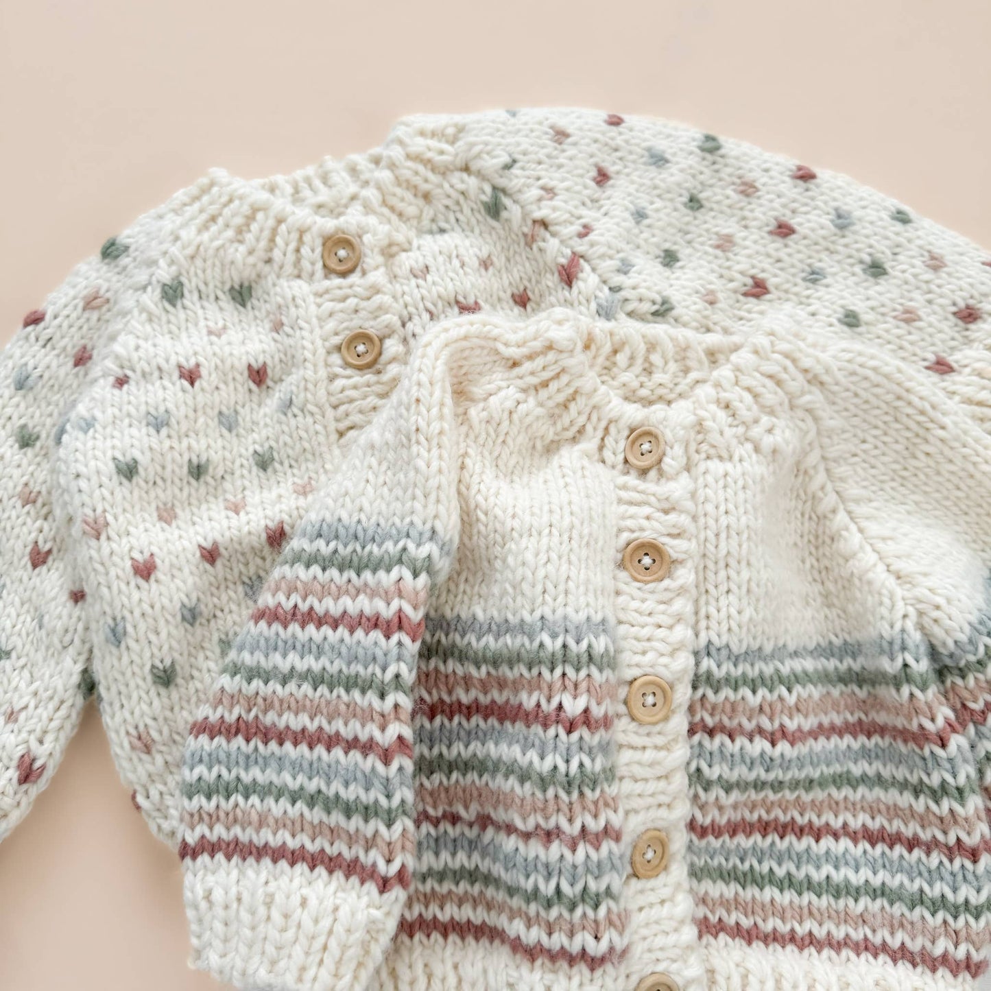 Sawyer Cardigan, Pastel Kids Baby Apparel Sweater Winter: XS; 6-12M