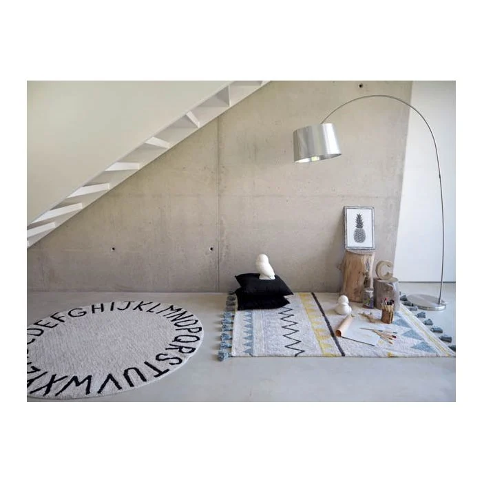 Round Abc Natural-Black: 5'