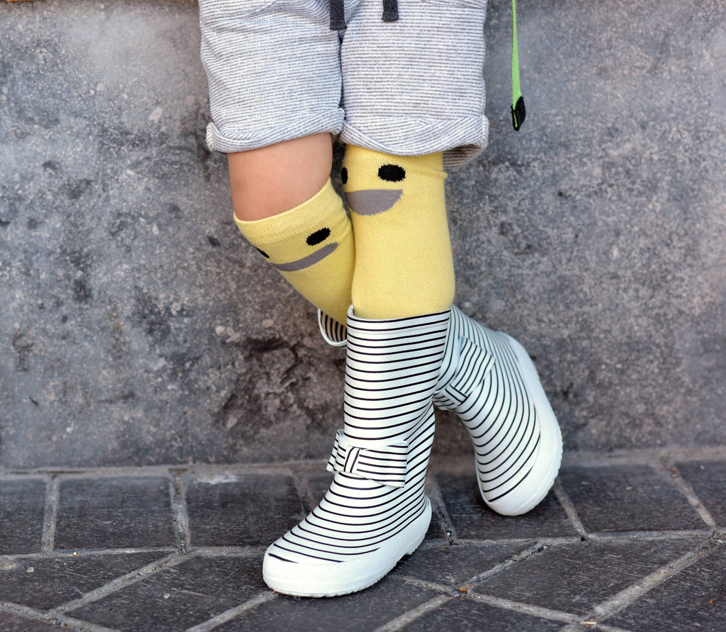 Chaussettes hautes Wistiti Jaune: 32/35 (8-9 ANS)