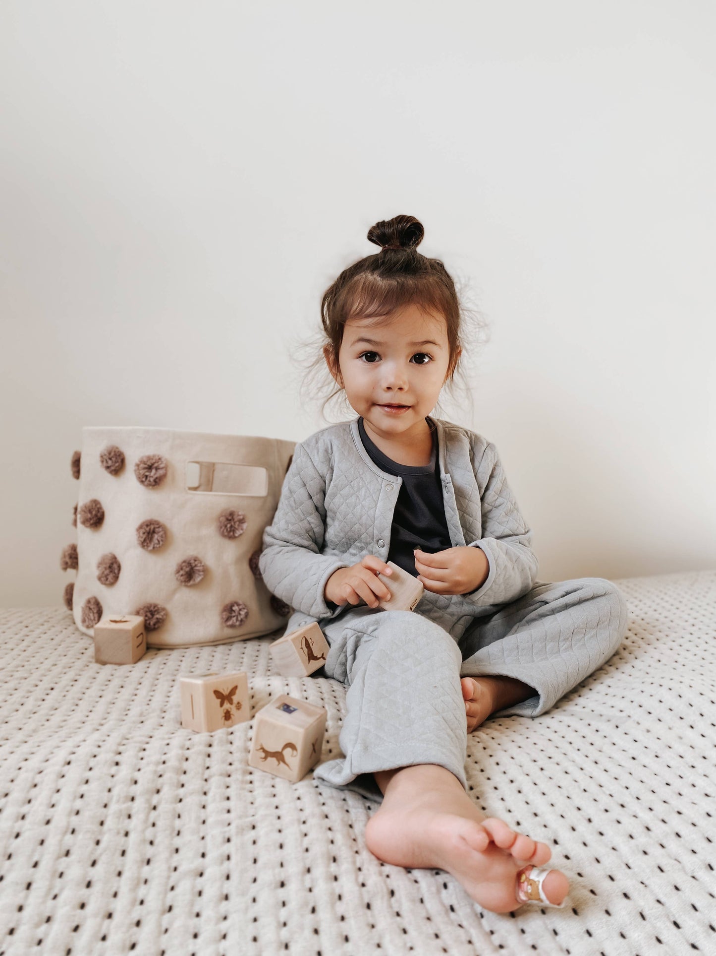 English Alphabet Block Set of Cubes for Children Wooden Toys