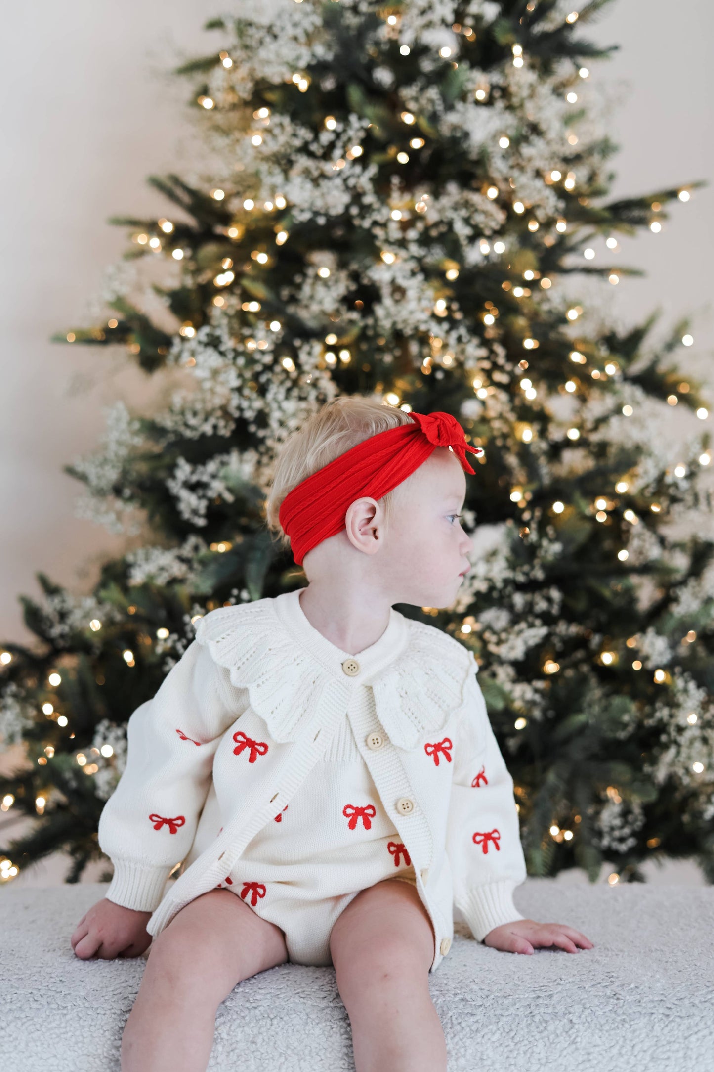 Red Bow Headband