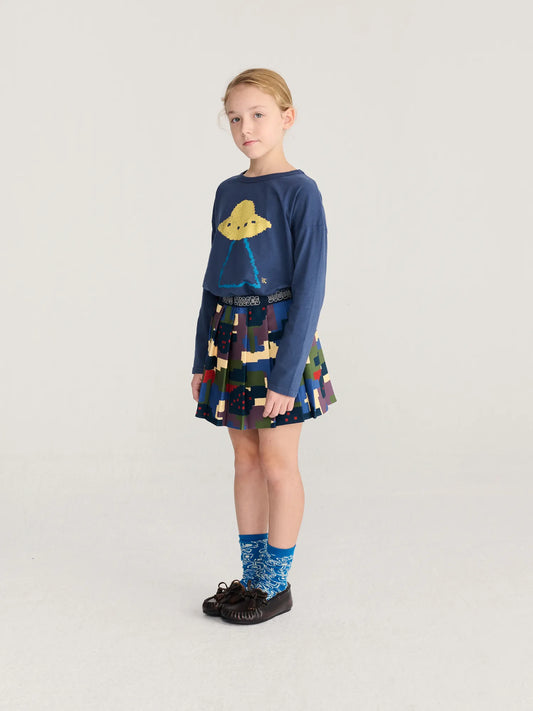 Pixel Abduction T-shirt - Navy Blue