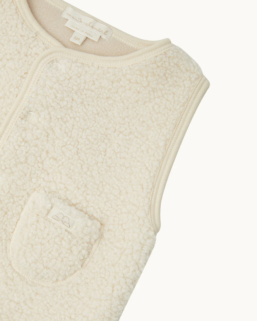 BILLIE FAUX SHEARLING GILET - BABY