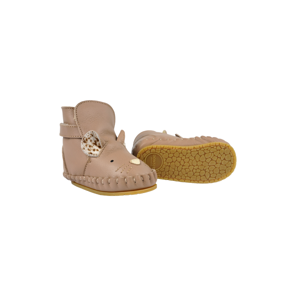 Kapi Exclusive Booties | Mouse | Praline Leather - Praline Leather
