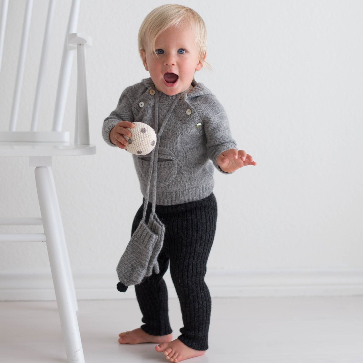 TANE Organics Ribbed Pants in Baby Alpaca