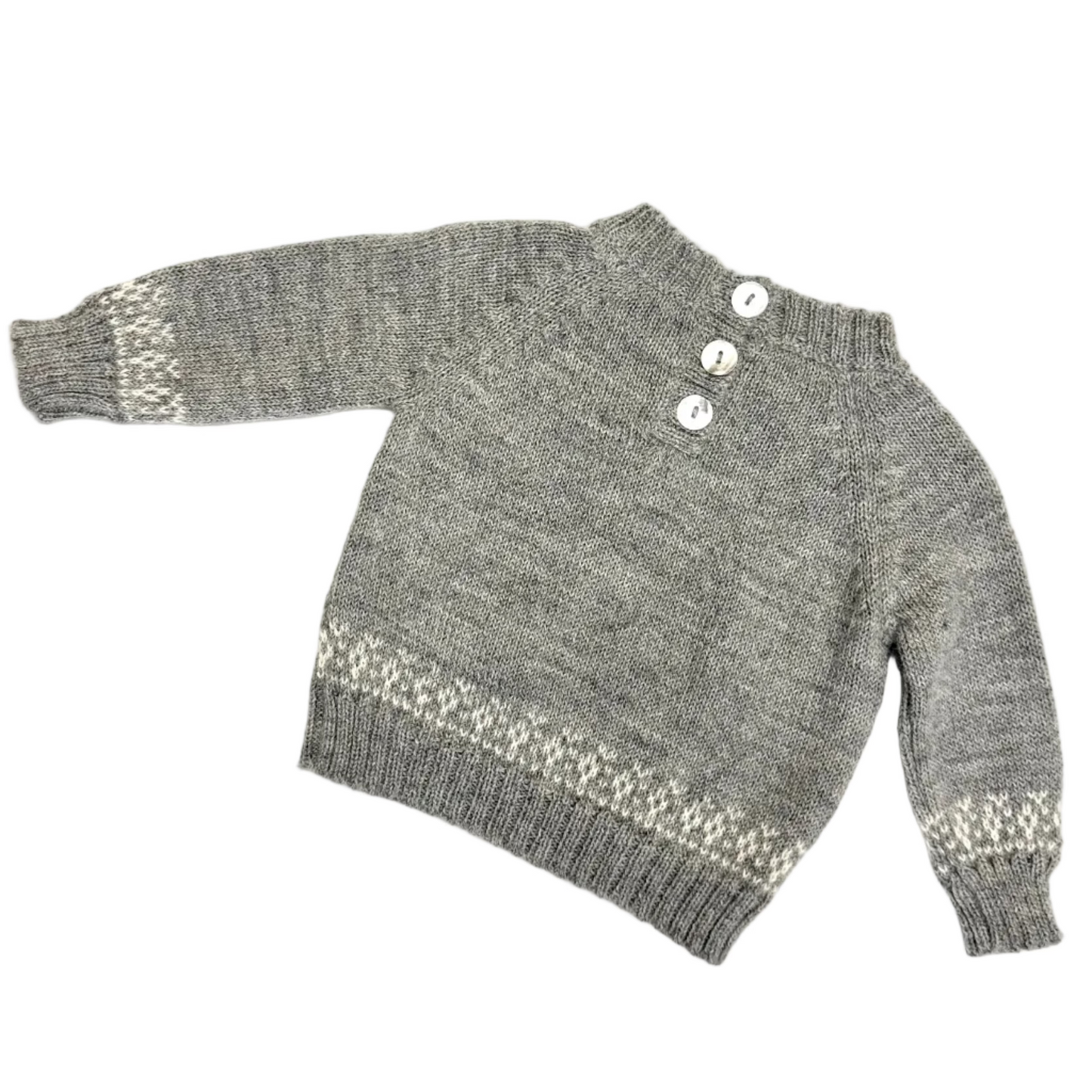TANE Organics Baby Alpaca Fair Isle Sweater
