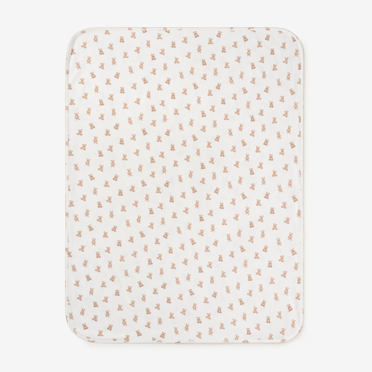 Elegant Baby Teddy Bear Print Double Layered Swaddle Blanket