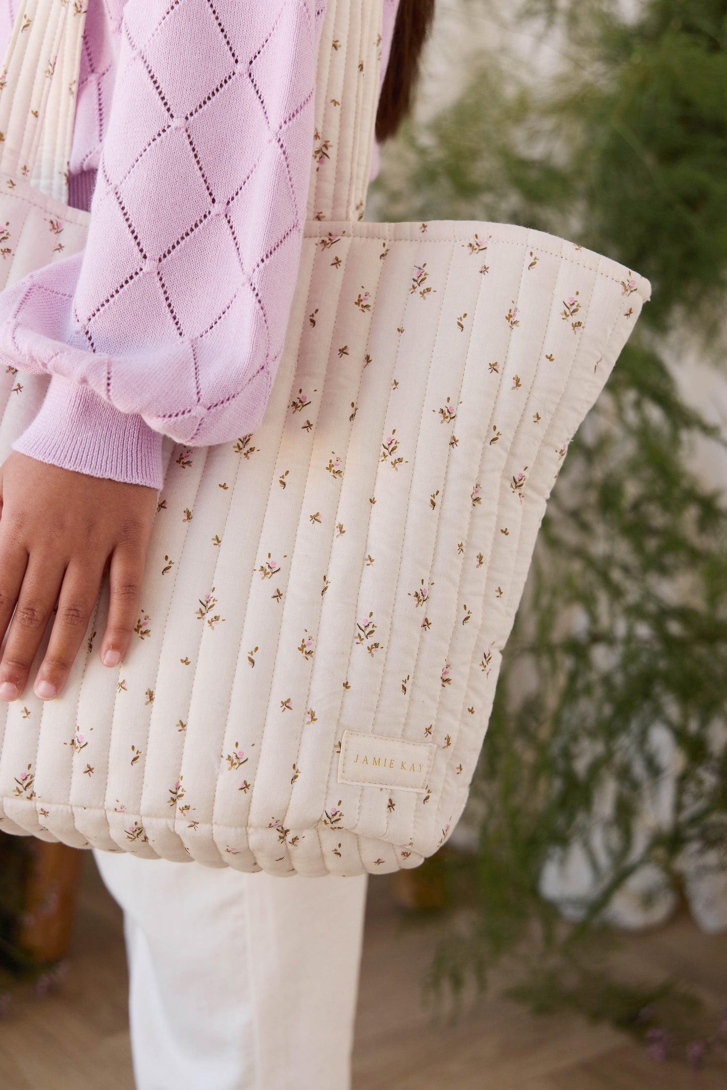 Emiko Quilted Tote - Dina Antique
