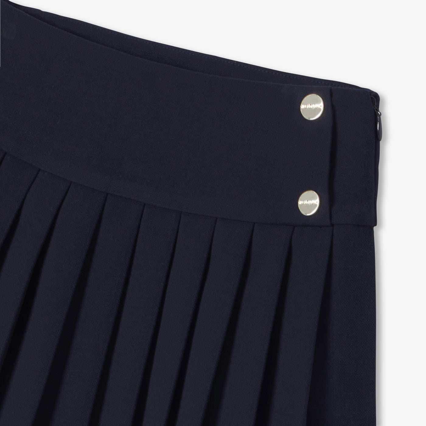 Girl Pleated Crepe Skirt - Jacadi Navy