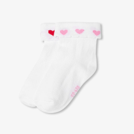 Baby Girl Duo Of Socks - White/Multicolour