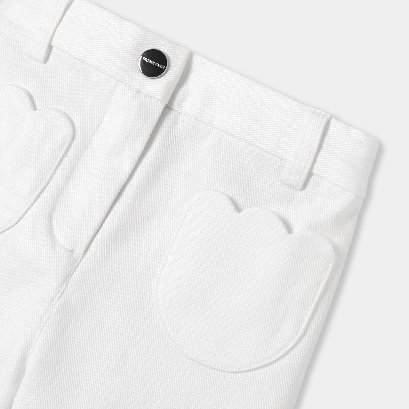 Baby Girl Trousers In Cotton Twill - White