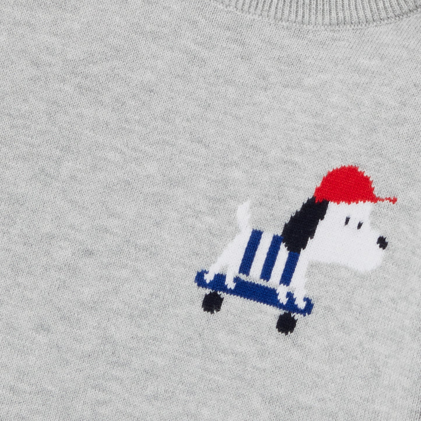 Baby Boy Cotton Jumper - Gris Chine