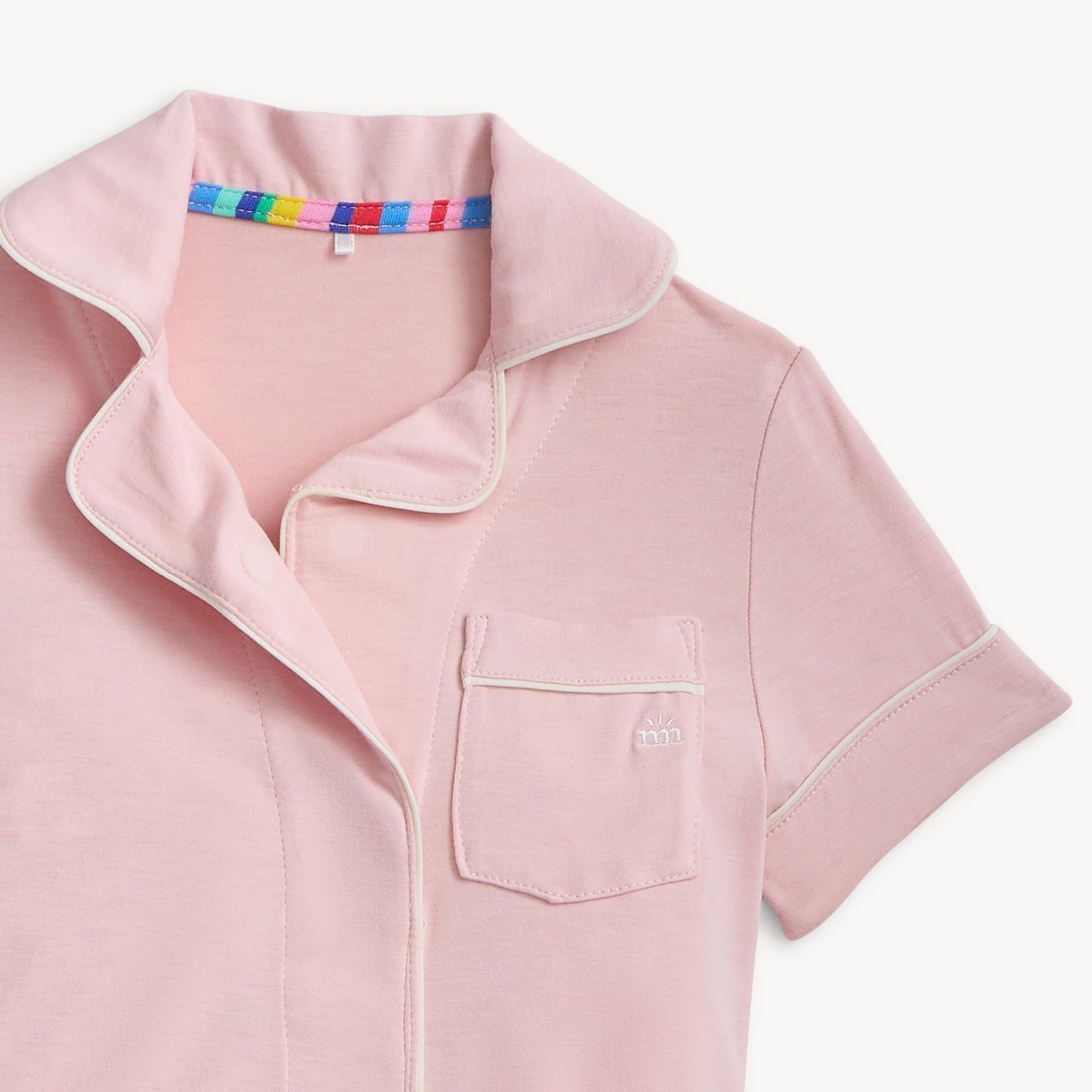 Blush Pink Right Fit Magnetic Classic Pajama Set