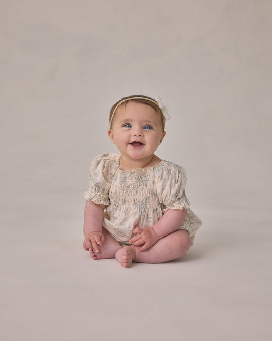 Hazel Romper - Mist English Rose