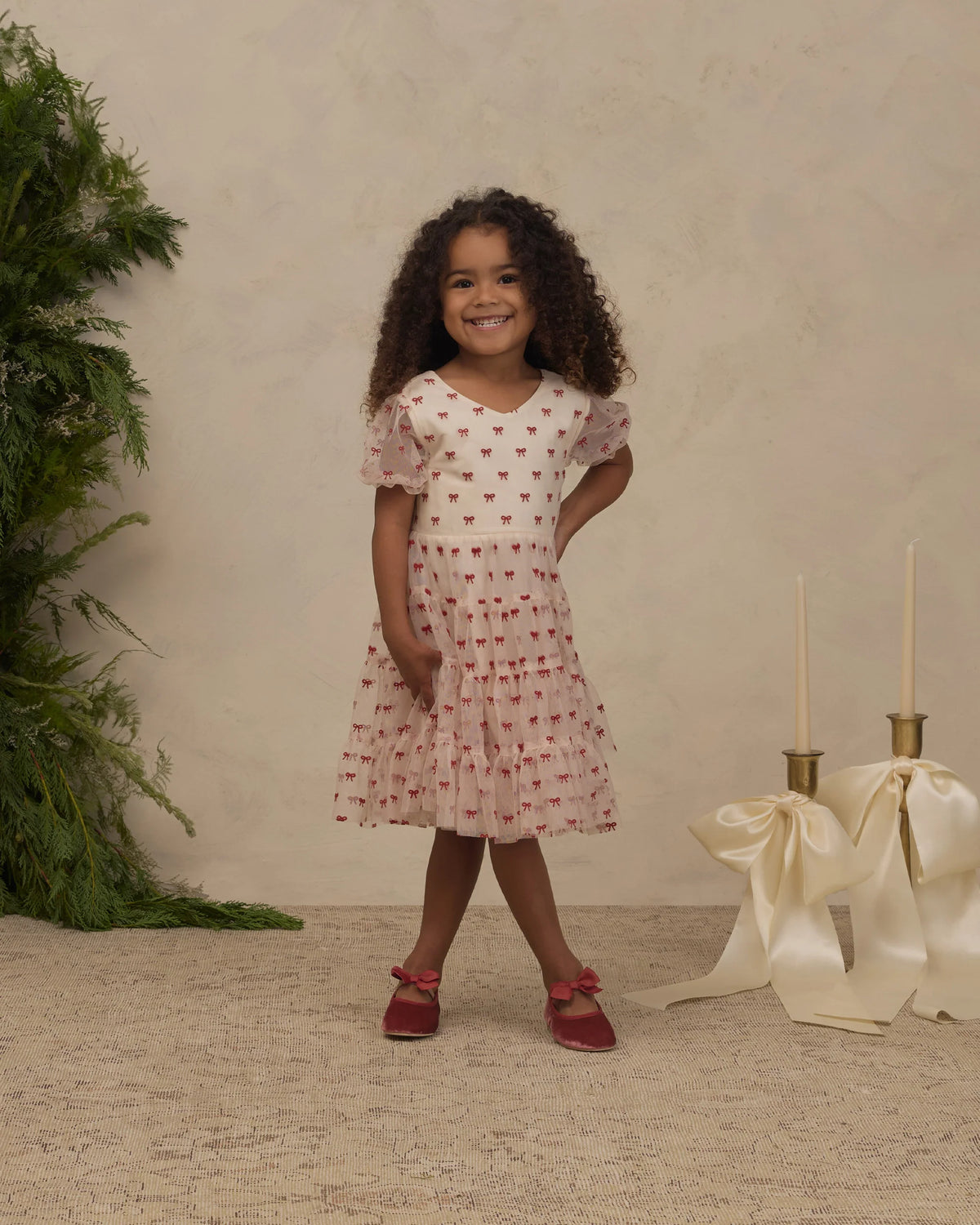 Noralee Dottie Dress Ruby Bows